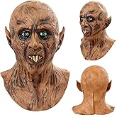 greitenty Vampire Mask Scary Zombie Monster Sharp Teeth Mask Halloween Devil Full Head Latex Costume Props for Party