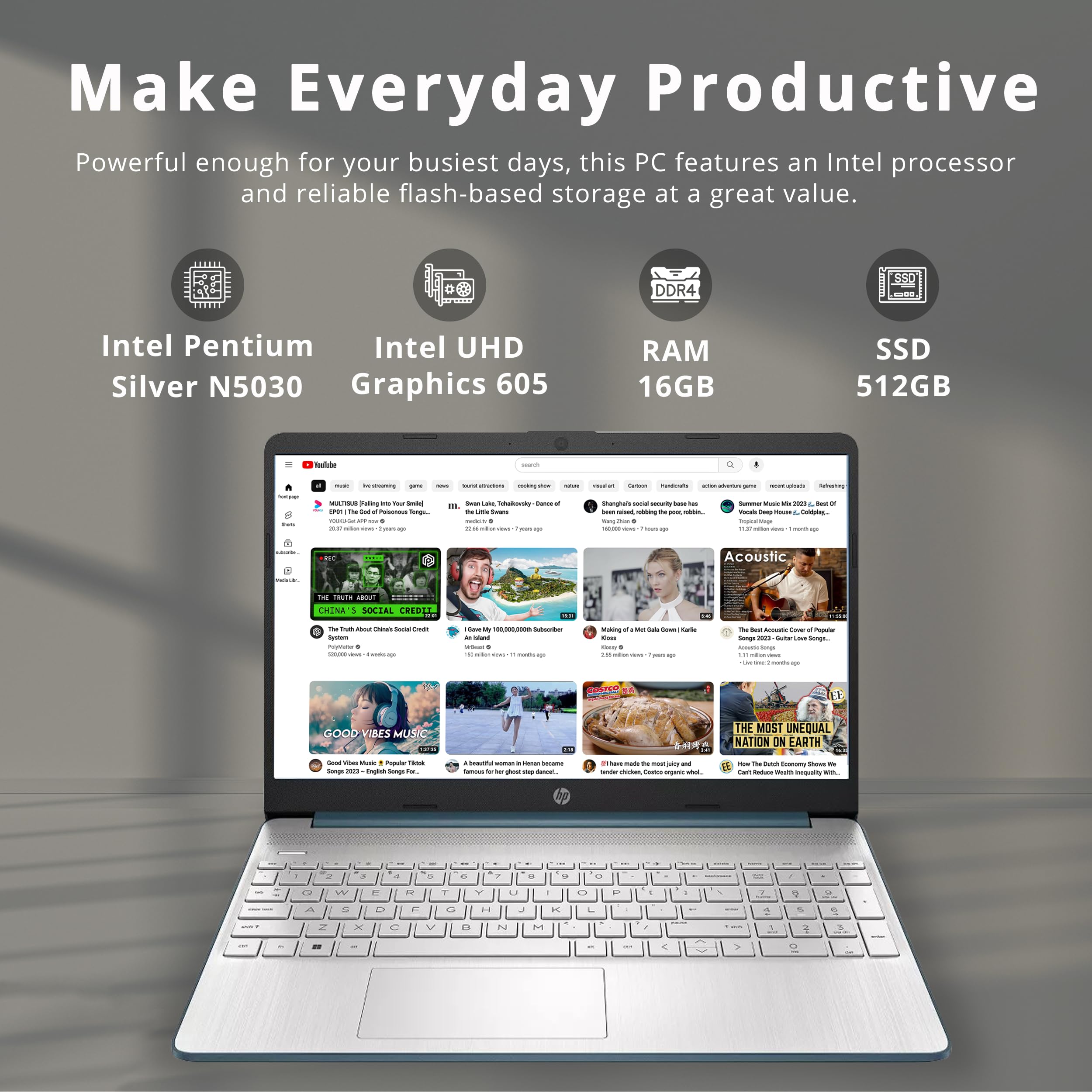 HP 15.6" HD Everyday Laptop
