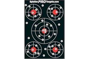 12x18 Splatter Targets. Made in Canada. Shots Burst with Bright White Halo Upon Impact. Instantly See Your Shots.