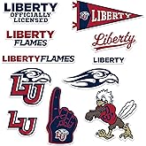 Liberty University Flames Vinyl Sticker Pack – 10‑Count Large Waterproof Decals for Laptop, Water Bottle, Tablet, Skateboard, Car, and Indoor/Outdoor Use