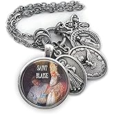 St. Blaise Necklace, Keychain or Clip, Patron Saint Catholic Jewelry, Confirmation Gift