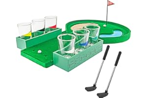 Fairly Odd Novelties Miniature Golf Drinking Game Set, Standard, Green, 1.75oz Glasses – Ultimate Tabletop Fun for Golf Enthusiasts & Party Lovers!