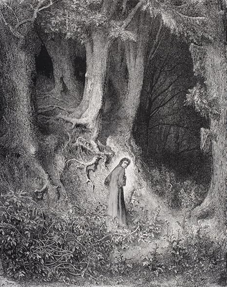 Amazon Com Engraving By Gustave Dore 1832 1883 French Artist And Illustrator For Inferno By Dante Alighieri Canto I Lines 1 And 2 Poster Print 13 X 16 Posters Prints