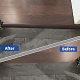 Zayejod 2M Self Adhesive PVC Floor Transition Strip Black Walnut Grain view 4