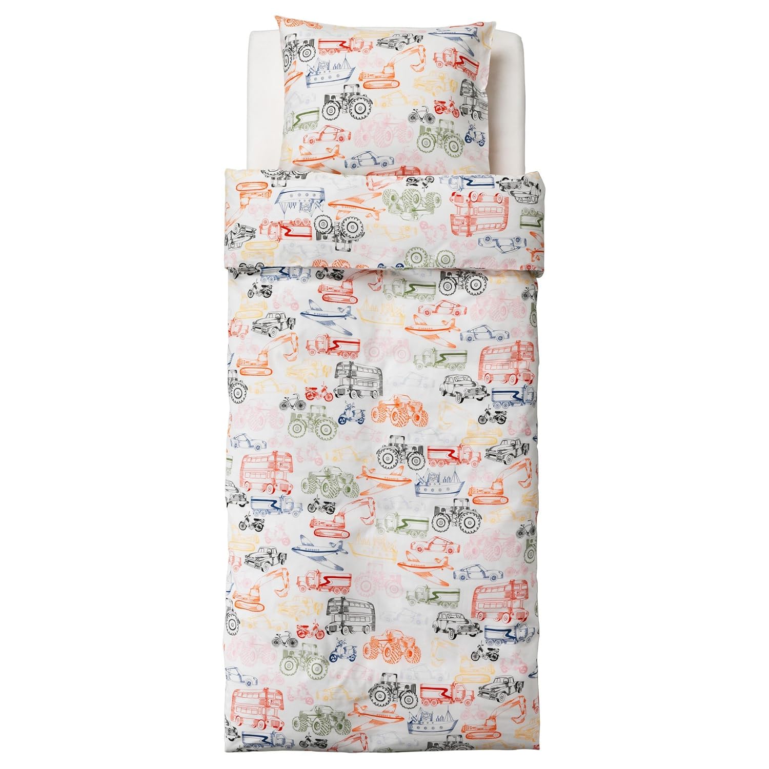 Ikea Ljudlig Transportation Kids Childrens Twin 2pc Duvet Quilt