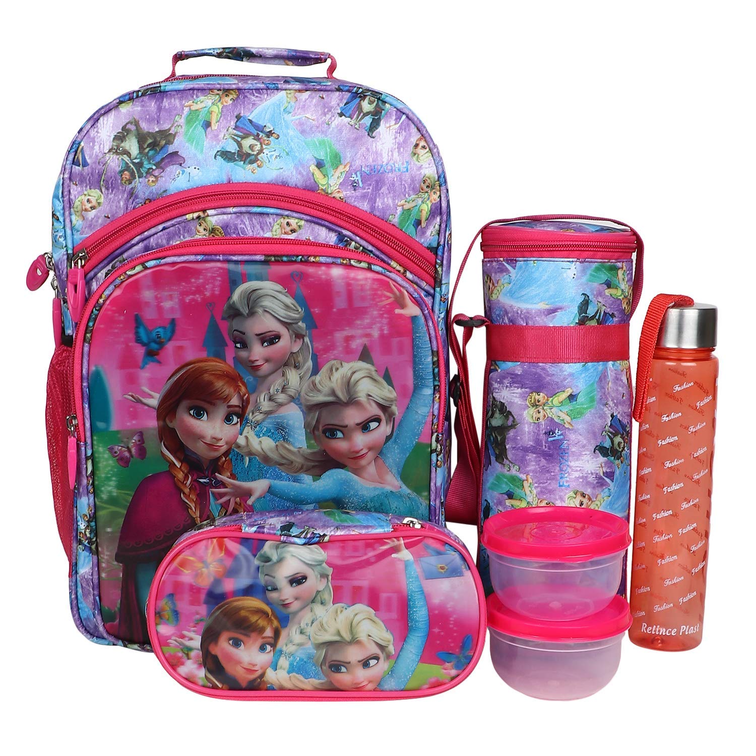 girls lunch box and bottle