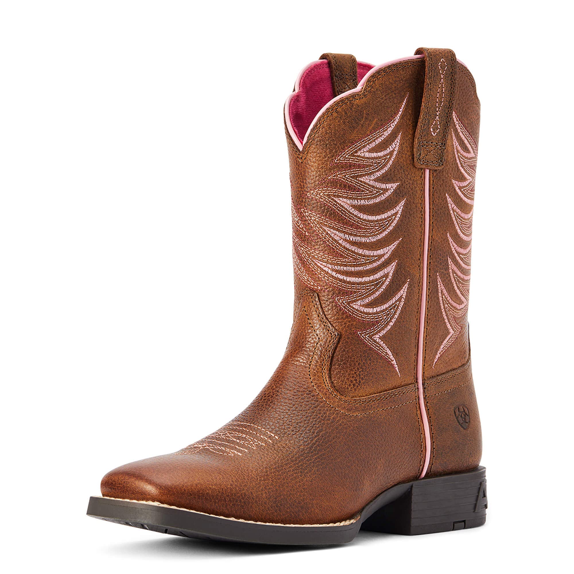 ARIAT BMVY9 Child Firecatcher Western Boot Rowdy Brown 10