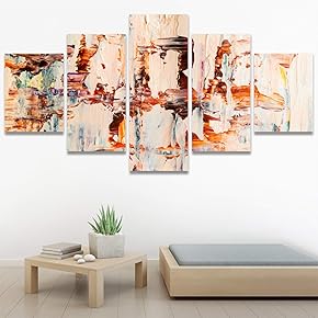 SIGNWIN 5 Panel Canvas Wall Art Modern Art...