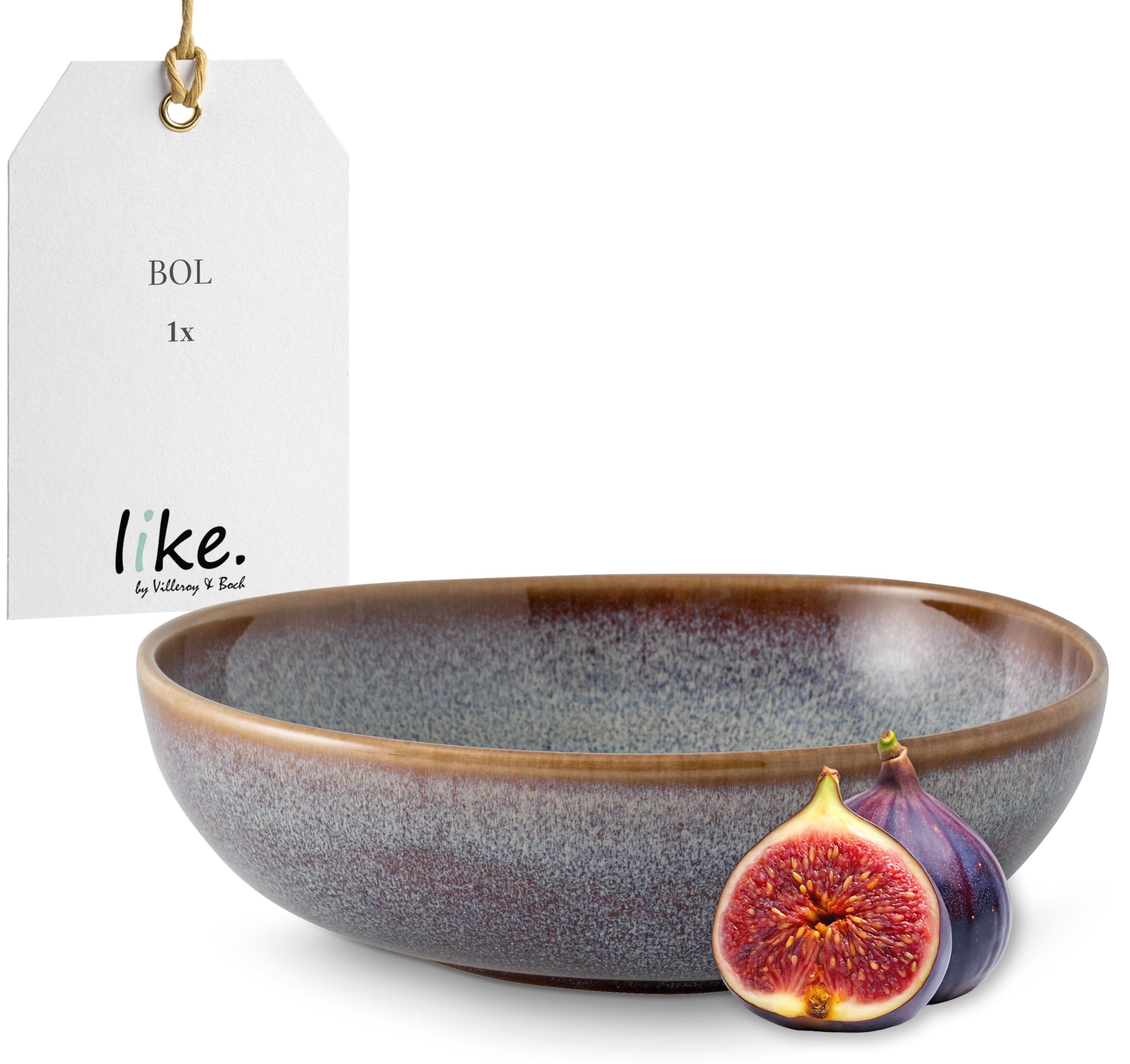 Like. by Villeroy and Boch – Lave Beige Bowl, 600 ml, Charming, Medium Bowl Made from Stoneware for Crunchy Salads, Dishwasher and Microwave-Safe — image 1