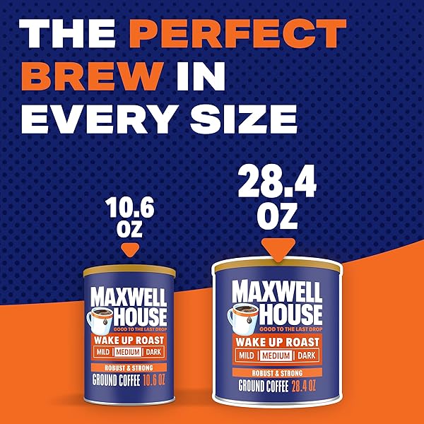 MAXWELL HOUSE 28.4OZ GROUND COFFEE MEDIUM WAKE UP ROAST