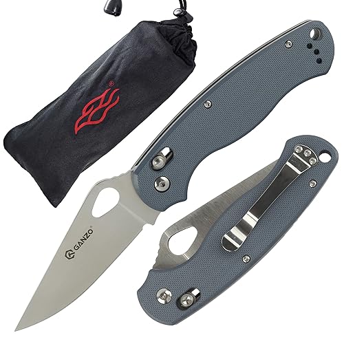 Ganzo G729GY Folding Pocket Knife 440C Stainless Steel Blade G10 Anti