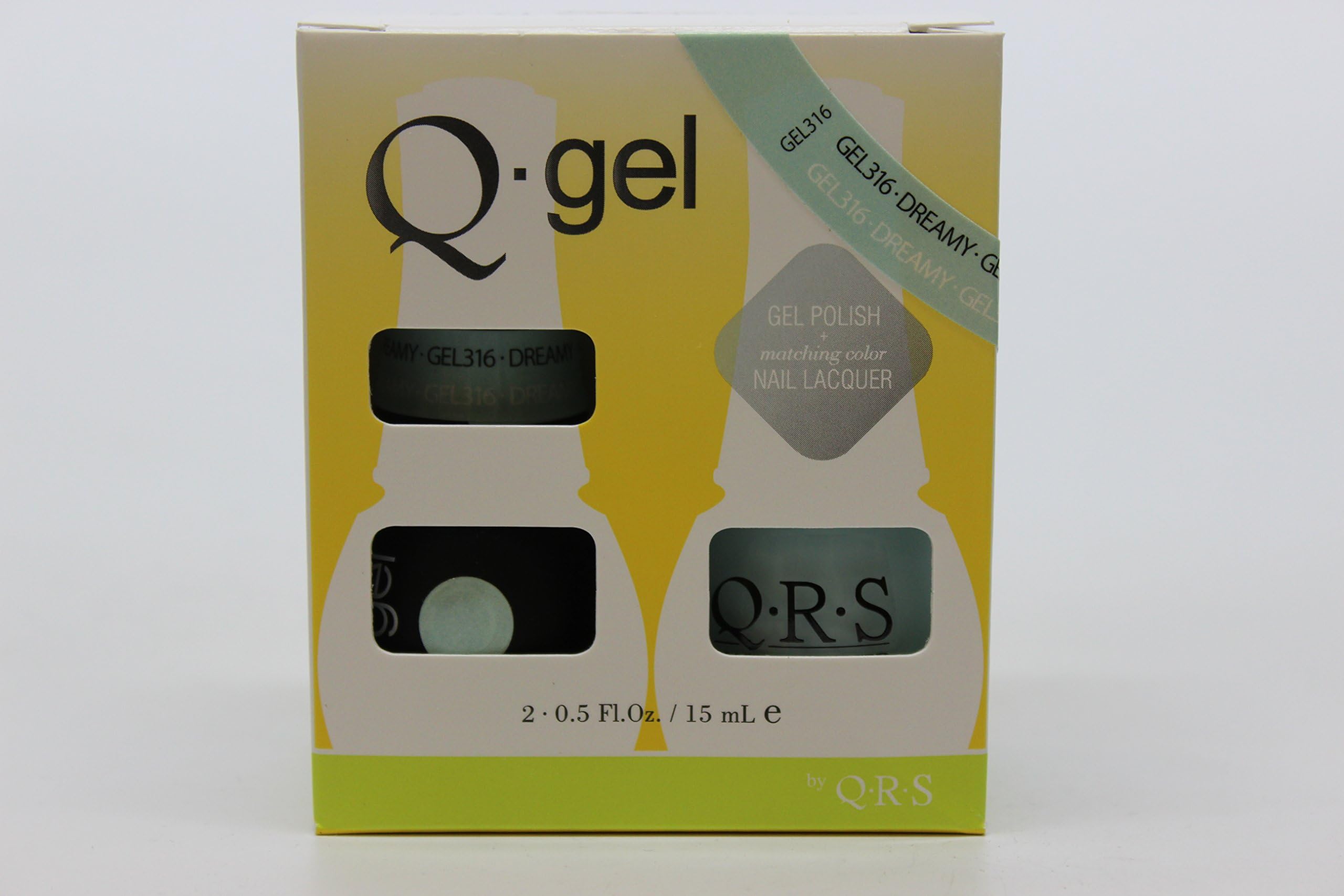 QRS- Nail Lacquer and Q-Gel Duo- Dreamy - S316 +G316 -. 5oz Each