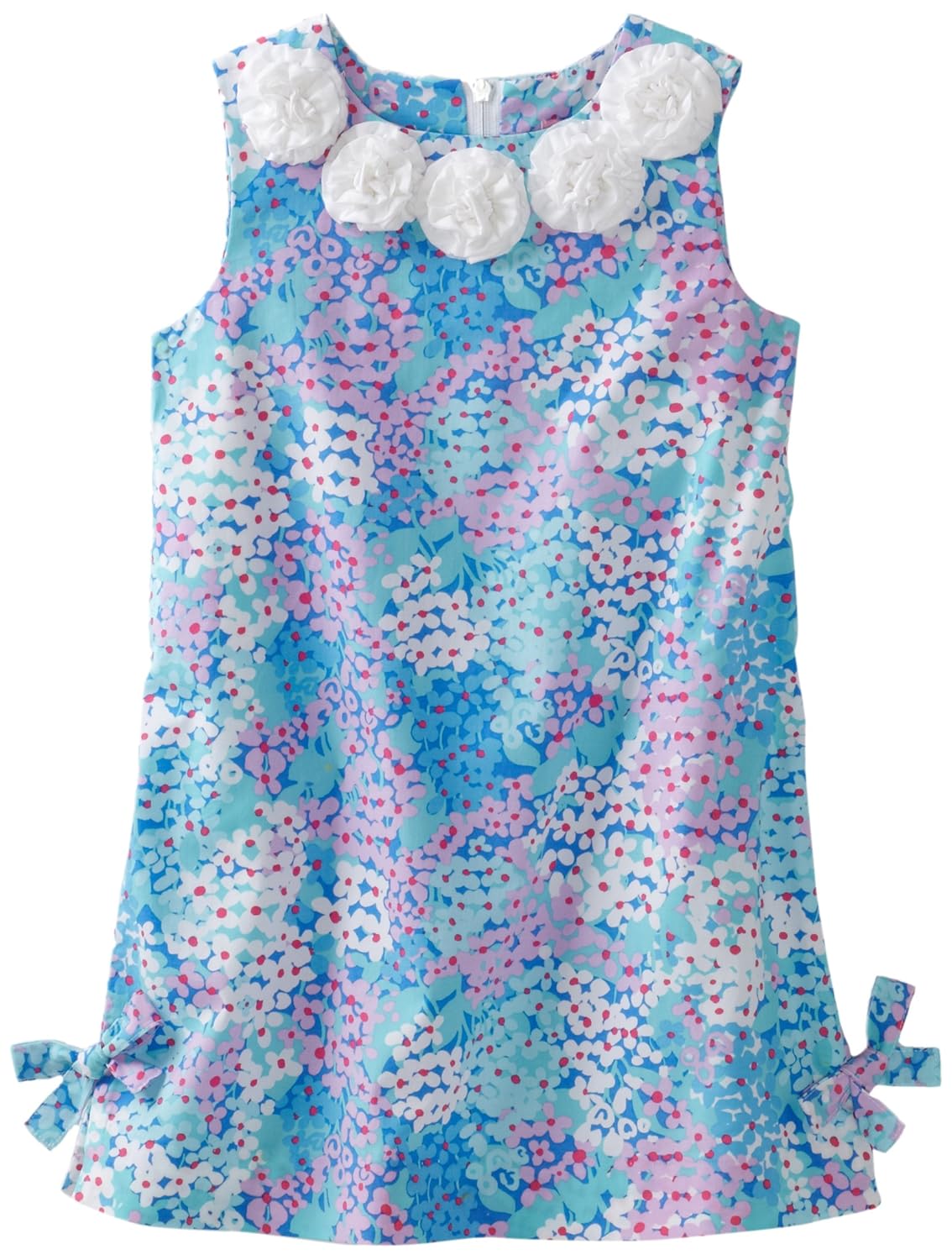 Lilly Pulitzer Little Girls' Little Shift Rosettes Dress, Worth Blue