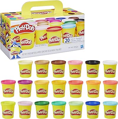 Play-Doh Super Colour Pack 20 Colours Non-Toxic Modelling Clay 85g Each