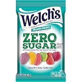 Welch's Zero Sugar Fruity Bites, Island Fruits, Gluten Free, 3 oz | Zero sugar, 25% fewer calories than original fruit snacks, sugar free &amp; fat free, for wellness-minded snackers