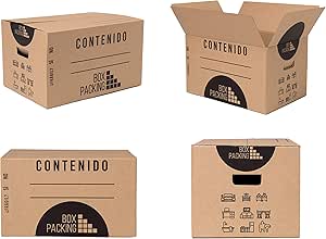BOXPACKING | Pack 20 Cajas Cartón para Mudanza y ...