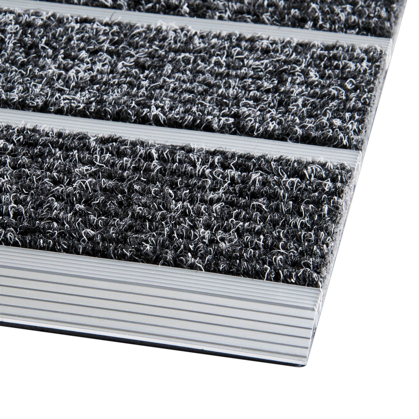 casa pura Entrance Mat Aluminum Frame Front Door Mat Ribbed Non