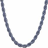LIFETIME JEWELRY 6mm Rope Chain Necklace for Women and Men 24k Real Gold Plated