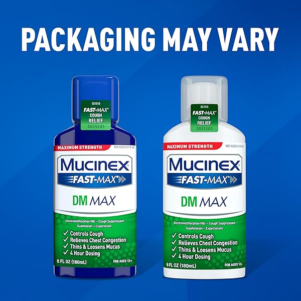 MUCINEX DM MAX LIQUID COUGH & COLD MEDICINE FOR ADULTS, COLD AND FLU MEDICINE FOR EXCESS MUCUS RELIEF, GUAIFENESIN & DEXTROMETHORPHAN EXPECTORANT & DECONGESTANT FOR ADULTS, DR RECOMMENDED, 6.0 FL OZ