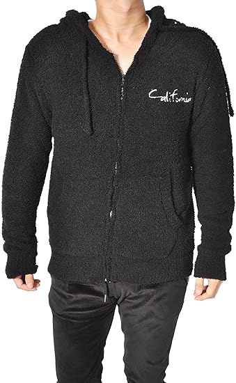 Amazon ロハス Lohas パーカー ボア モールヤーン メンズ Bitter ニットパーカー ジップアップ 紺 ネイビー 黒 Black ブラック M トレーナー パーカー 通販