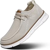 Mens Slip-on Loafers Comfortable Boat Shoes Casual Walking Sneakers Mesh Business Oxfords Work Lightweight Soft Sole