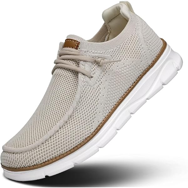 Amazon.com | Mens Boat Loafers Slip-on Casual Mesh Walking  display picture 3