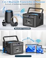 GREADIO Portable CD Player Boombox Bluetooth FM 5000mAh Battery view 5