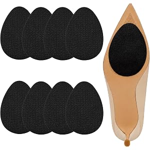 Shoe Grips on Bottom of Shoes, Non Slip Sole Protector Pads for High Heels, Anti Skid Traction Covers, Slip Resistant Rubber