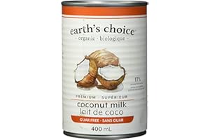 Earth's Choice - Organic Coconut Milk (17% Fat), Guar Gum Free, Gluten Free, Dairy Free, Lactose Free, Kosher, 12 Count of 40