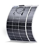 Topunive 2PCS 100W 12V Flexible Solar Panel 9BB