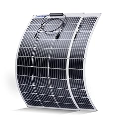 Topunive 2PCS 100W 12V Flexible Solar Panel 9BB