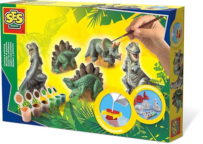 SES Creative 01406 SES-01406-Dinos giessen und anmalen