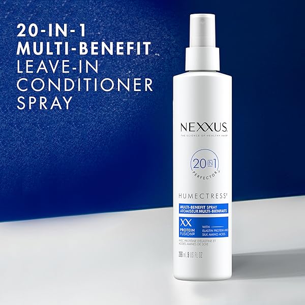 NEXXUS HUMECTRESS LEAVE-IN CONDITIONER SPRAY 20-IN-1 PERFECTOR FOR DRY HAIR WITH BIOTIN & HYALURONIC ACID 9OZ