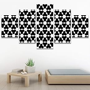 SIGNWIN 5 Panel Canvas Wall Art Modern Art...