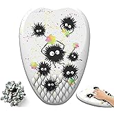 Black Insect Mouse pad Colorful Stars Wrist Rest with Heart-Shaped Design White Anime Mouse Pads for Gaming Ergonomic Mousepad with Wrist Support, Quality Milk Silk Fabric＆Anti-Slip PU Base