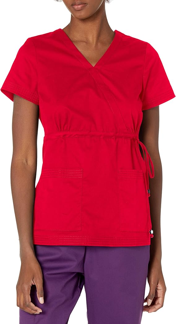 KOI Medical Scrubs Katelyn Top Ruby Large Medical Scrubs
