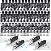 Jexine 150 Pcs Mini Flashlight Keychain, Assorted Colors Portable LED Flashlight, Handheld Plastic Keychain Flashlights, LED Key Chains for Halloween Hiking Camping Cycling Party Favor (Black)