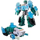 Transformers CYBERWORLD Autobot Hound Ultimate Cyber Changers Energon Surge Action Figure | Quick Change to Truck Mode | Robot Toys for Kids 6+
