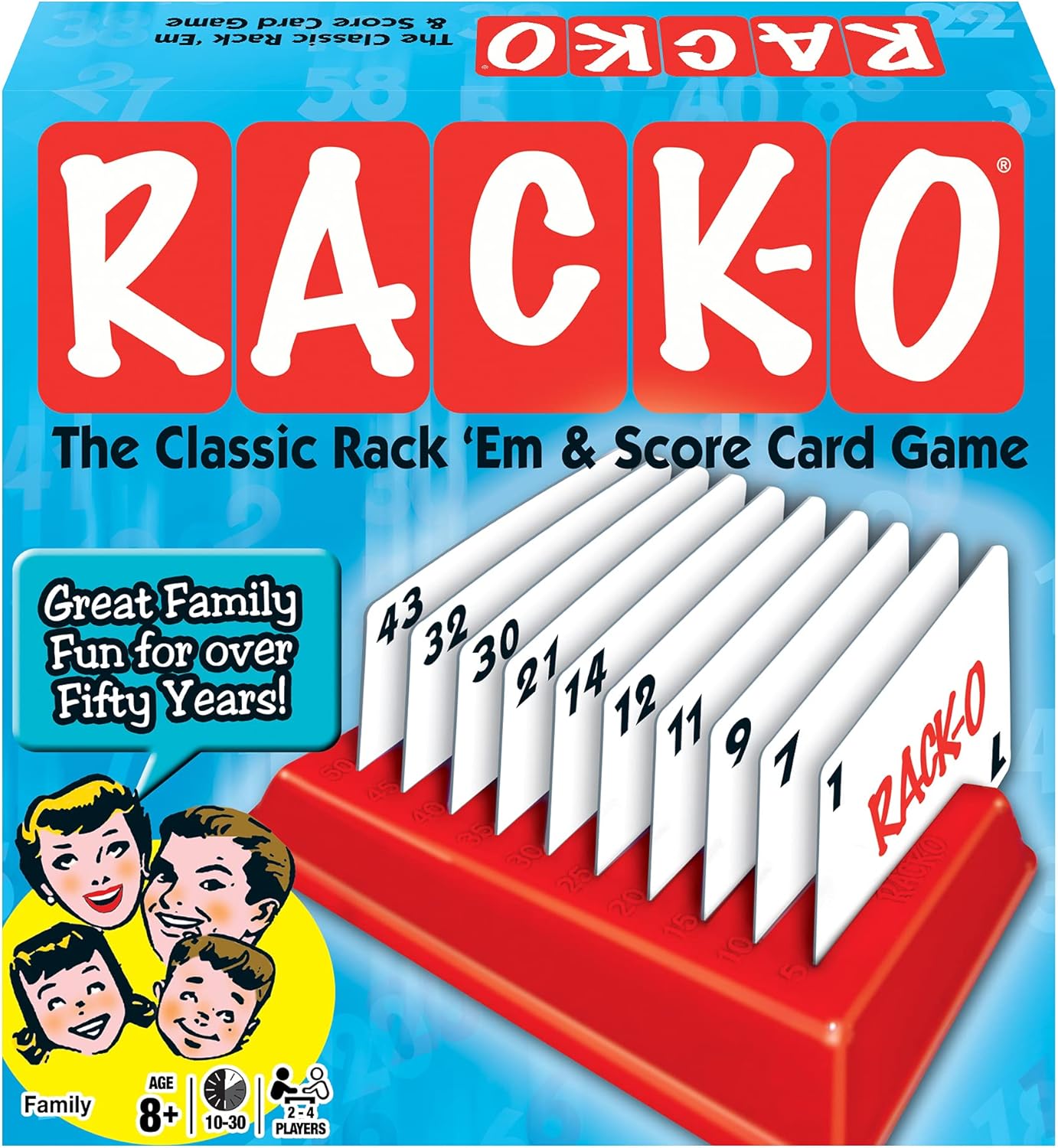 Winning Moves RACK-O, Retro package Card Game: Toys & Games