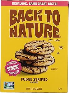 BACK TO NATURE Fudge Striped Cookies, 7.7 OZ