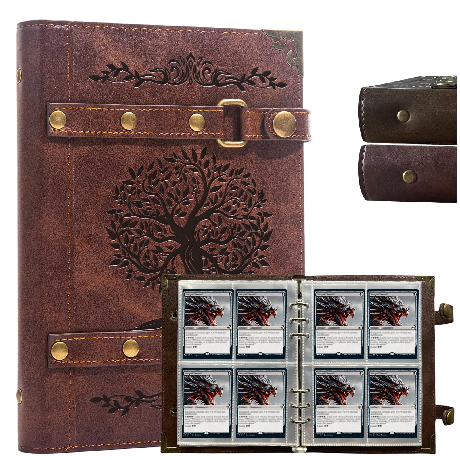 Photo 1 of DDFE Trading Card Binder,4 Pockets 240 Cards Holder Collector Album with 30 Removable Sleeves Compatible For Football Card TCG Game Sports Cards Card Holder Binder Magic The Gathering Card