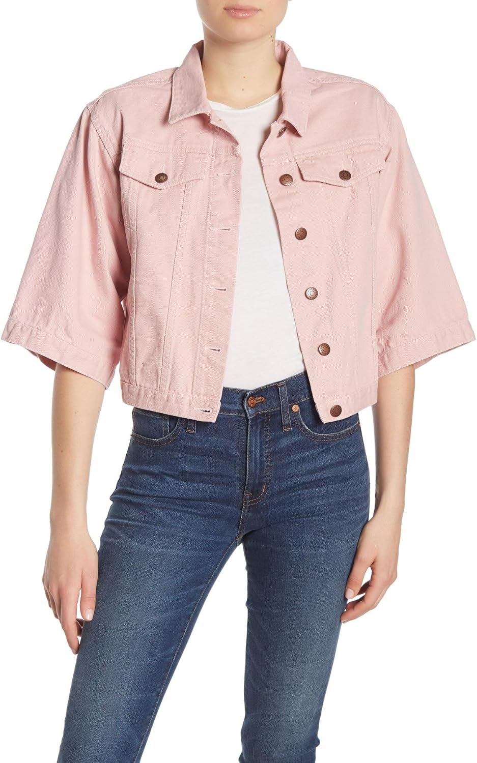 wide sleeve denim jacket