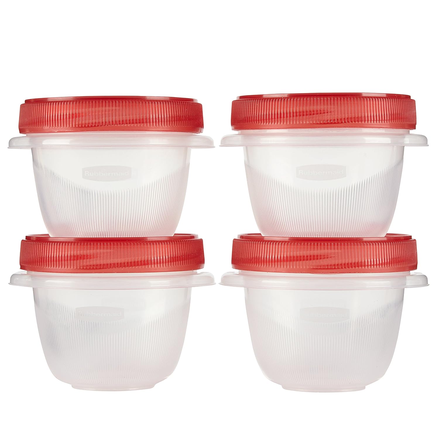 Rubbermaid TakeAlongs 1.2 Cup Twist and Seal Containers, Pack of 4