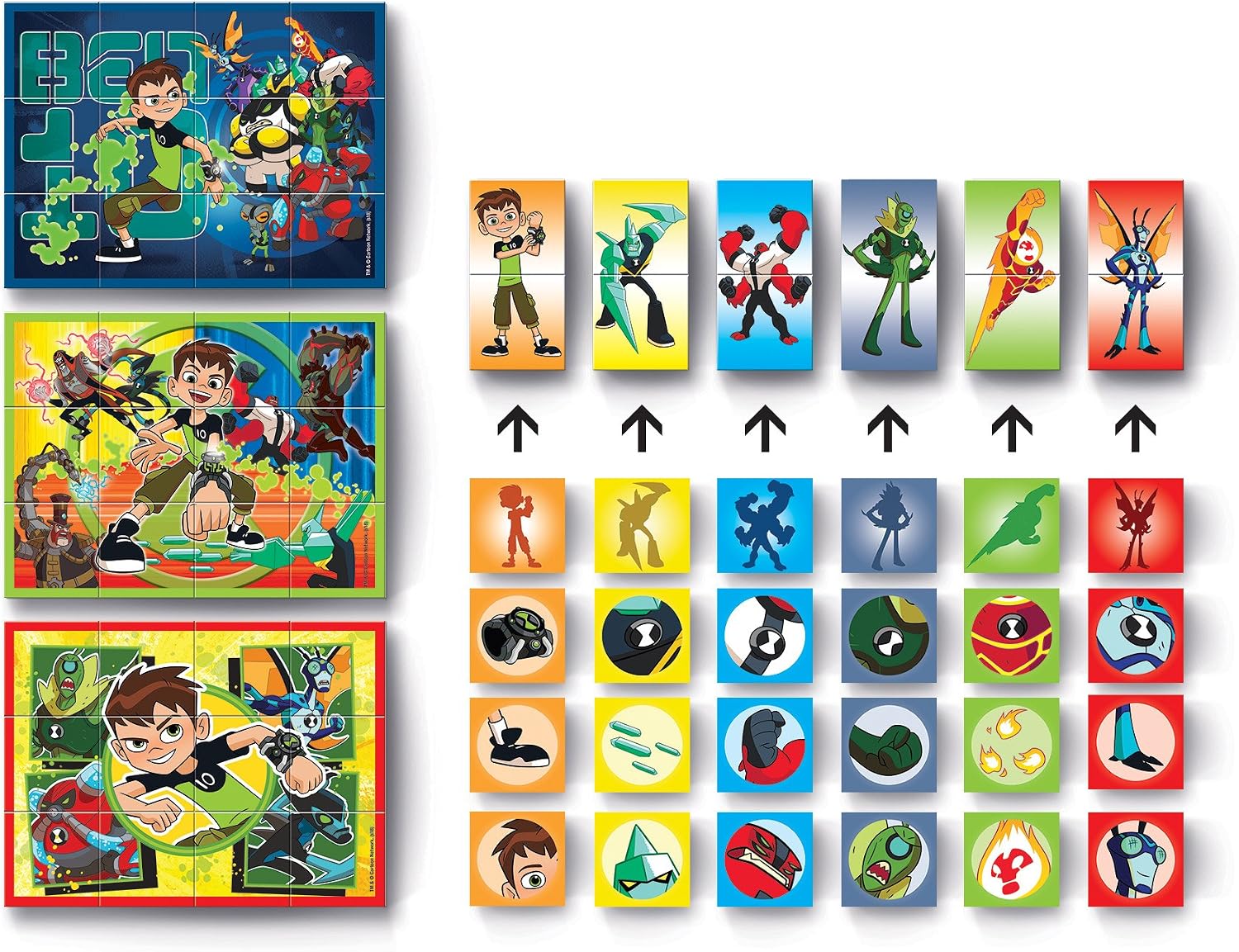 Clementoni 41507 Ben 10 Multiplay Cube Puzzle, 12 Pieces, Multicolor - Image 5