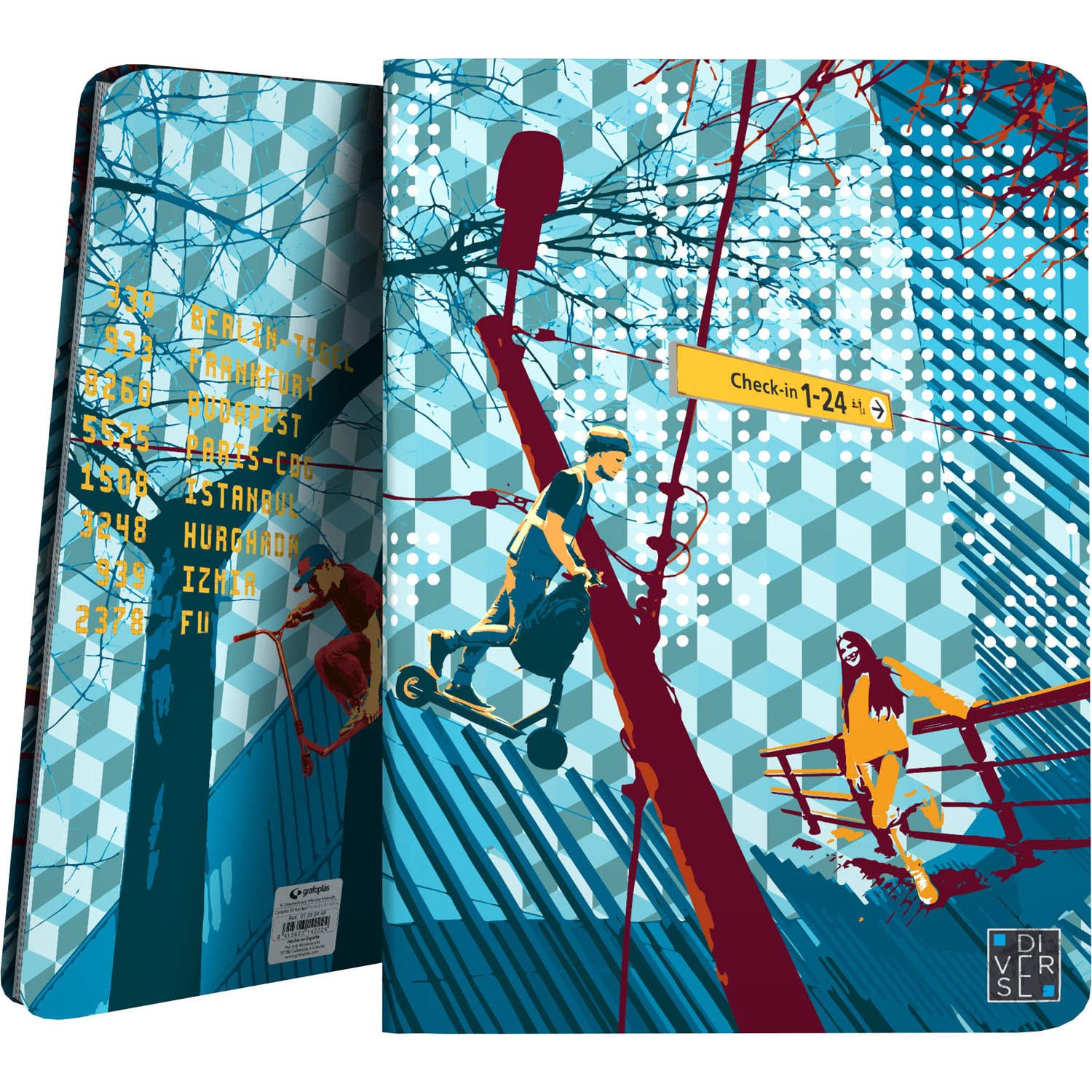 Grafoplás 1332449 30 Pocket Display Book A4 Follow Me Collection Various