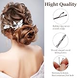 Laicky 200 Count Bobby Pins Brown Hair Grips with Box 5.2CM Hair Accessories view 3