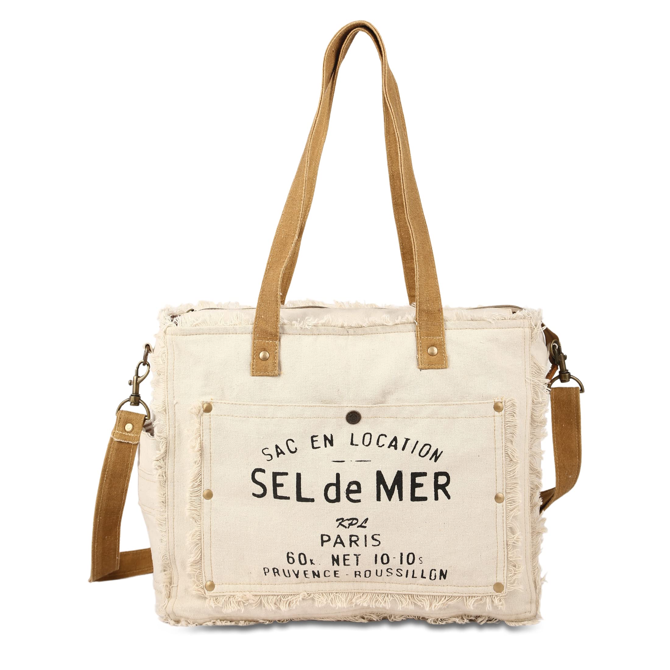 Upcycled Canvas Crossbody Bag
