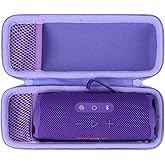 Lebakort Hard Case Compatible with JBL Flip 7 6 5 4 Waterproof Portable Speaker (Purple Case)
