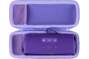 Lebakort Hard Case Compatible with JBL Flip 7 6 5 4 Waterproof Portable Speaker (Purple Case)