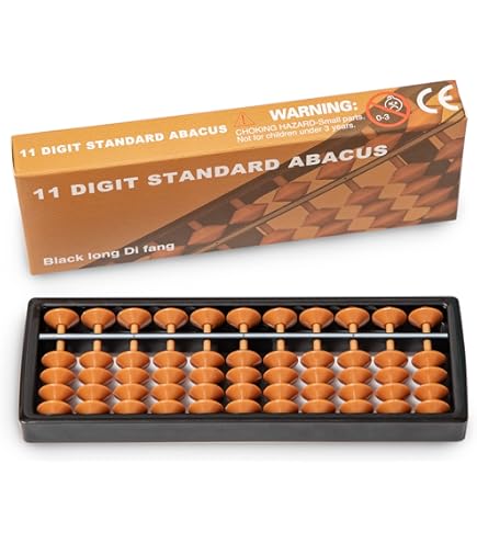Mini Abakus Holz - 15,5cm Rechenwerkzeug Deko